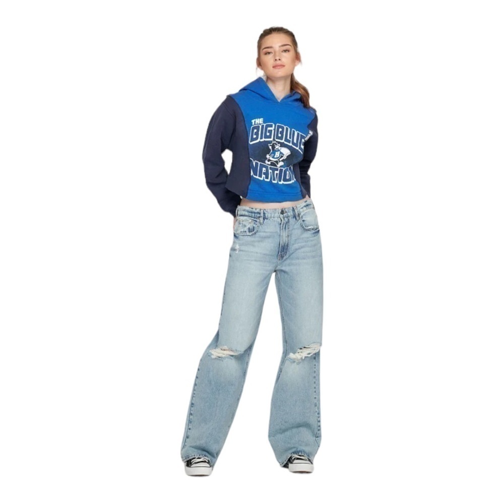 Hidden Alyx Light Wash Distressed Baggy Dad Jeans - Size 24